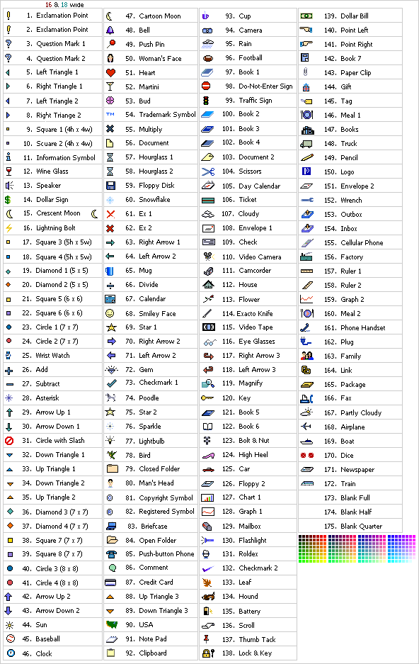 Set B with names: 001 through 175